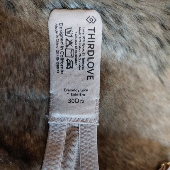 NWT ThirdLove Mauve Bra 30D1/2 - Picture 3 of 3